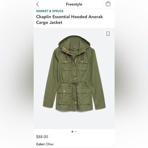 Chaplin Essential Hooded Anorak Cargo Jacket